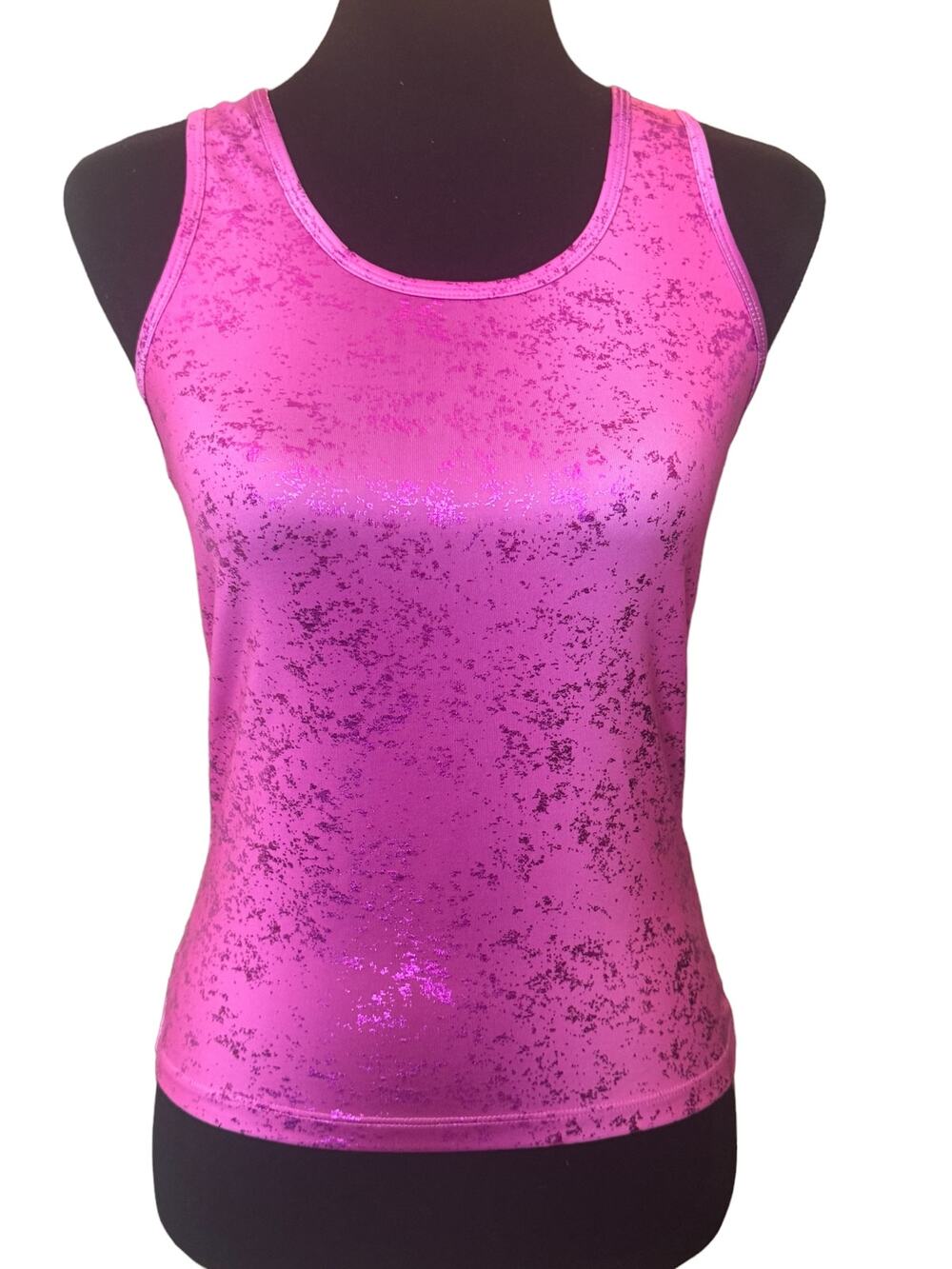 New ~ TEREZ ~ Women's Foil Print Racerback Tank Top Size Small